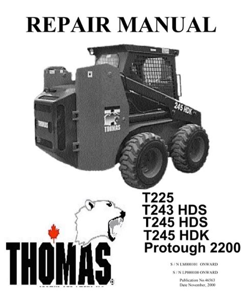 thomas t245 hdk manual